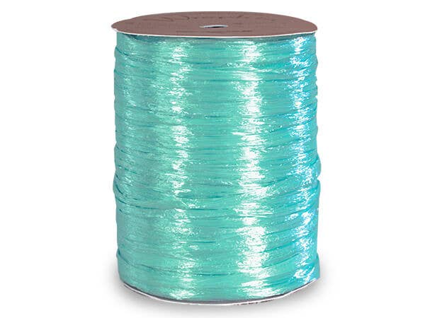 Pearlized Raffia Ribbon: Celadon | 100 yards