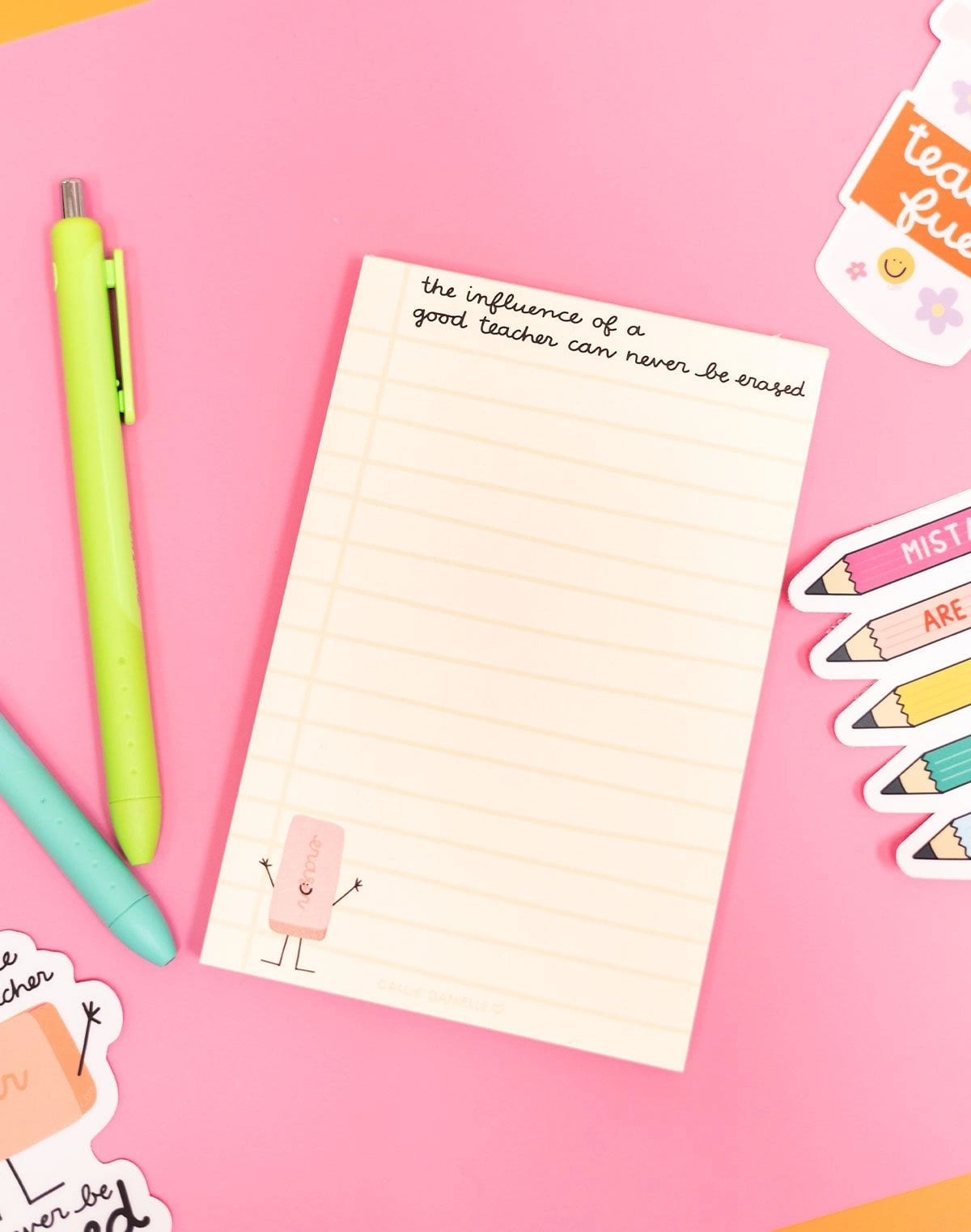 Influence Of A Good Teacher Notepad