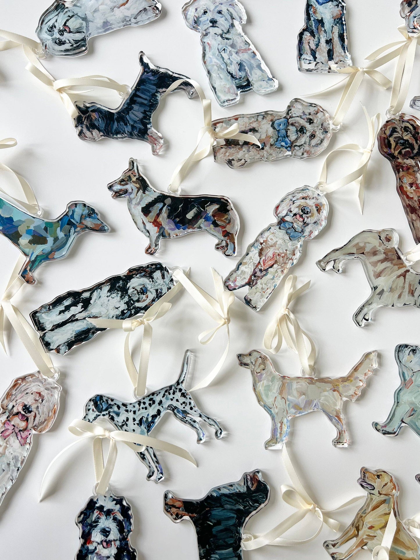 Acrylic English Bulldog Ornament