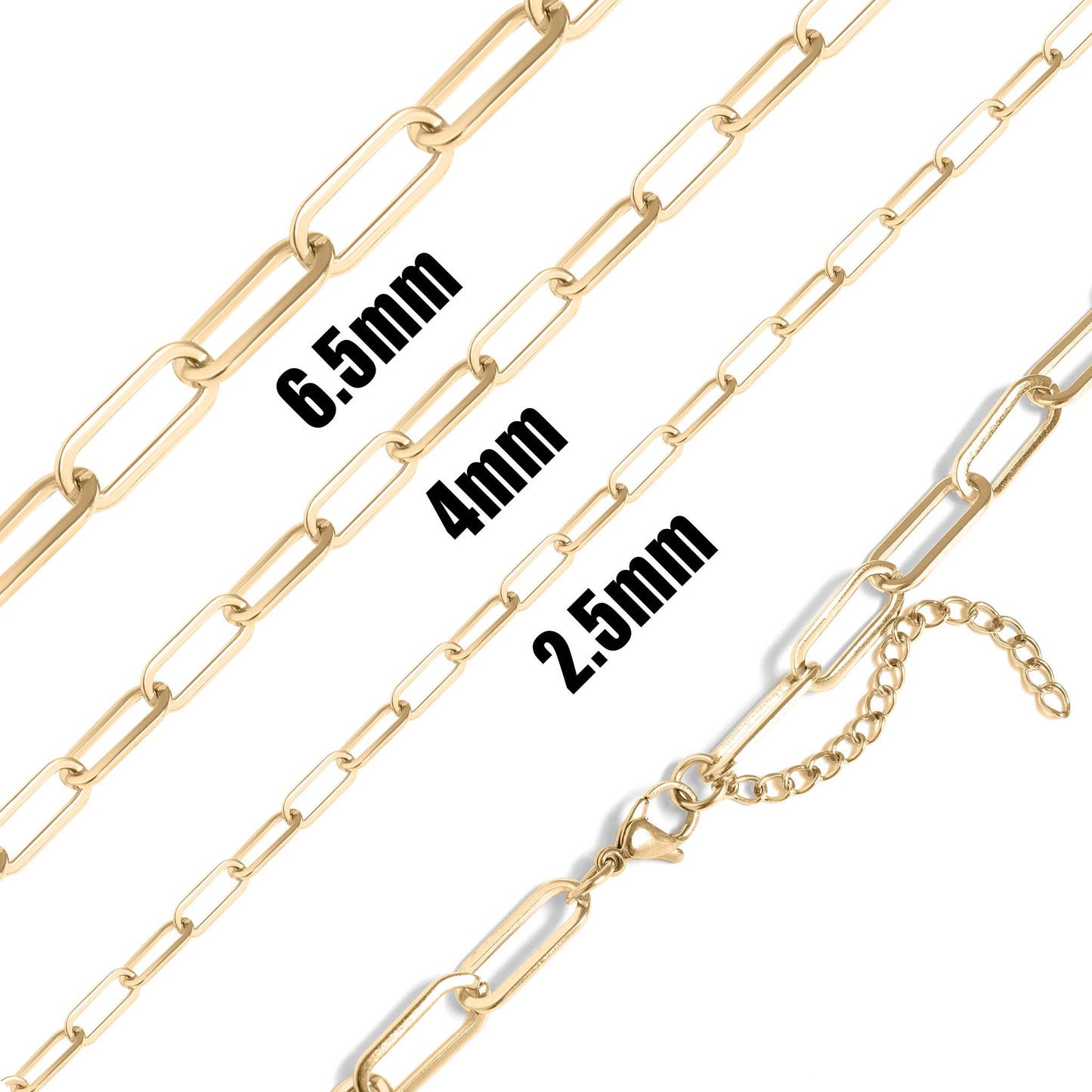 Paperclip Chain Necklace | 4mm