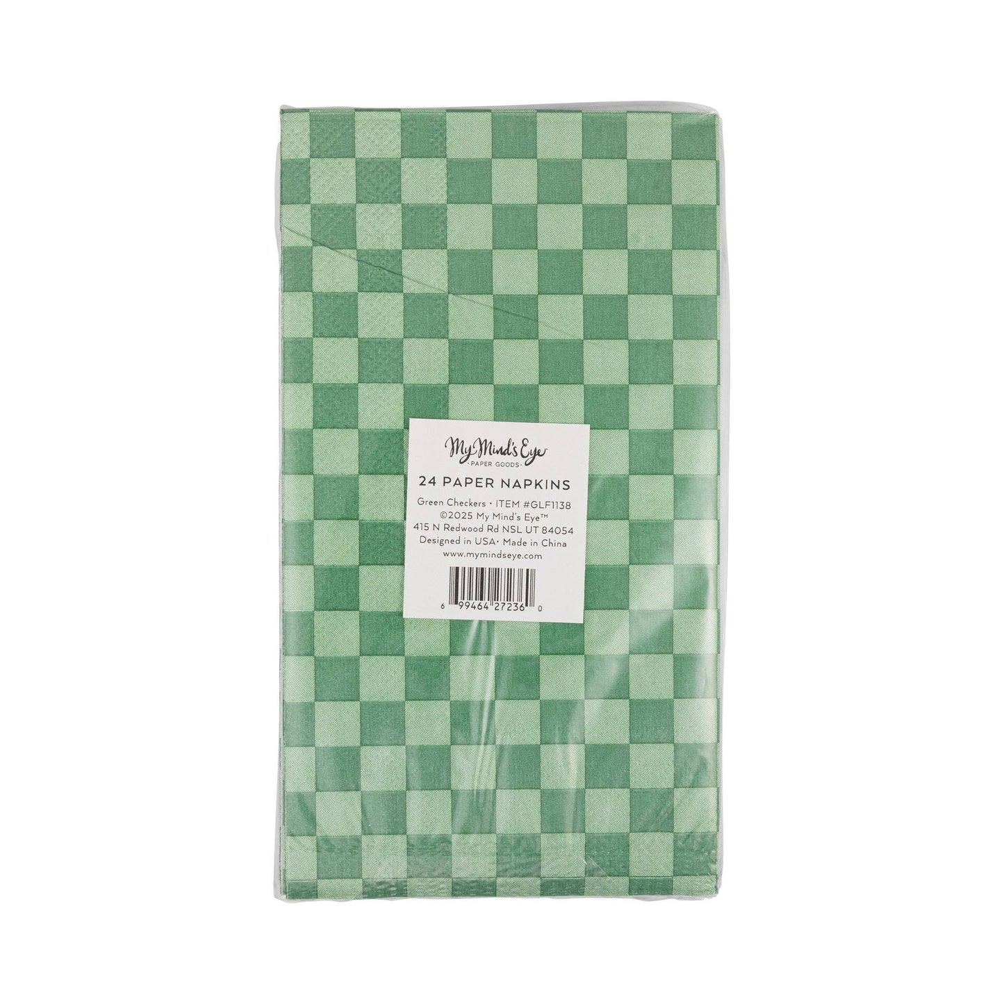 Checkered Dinner Napkins