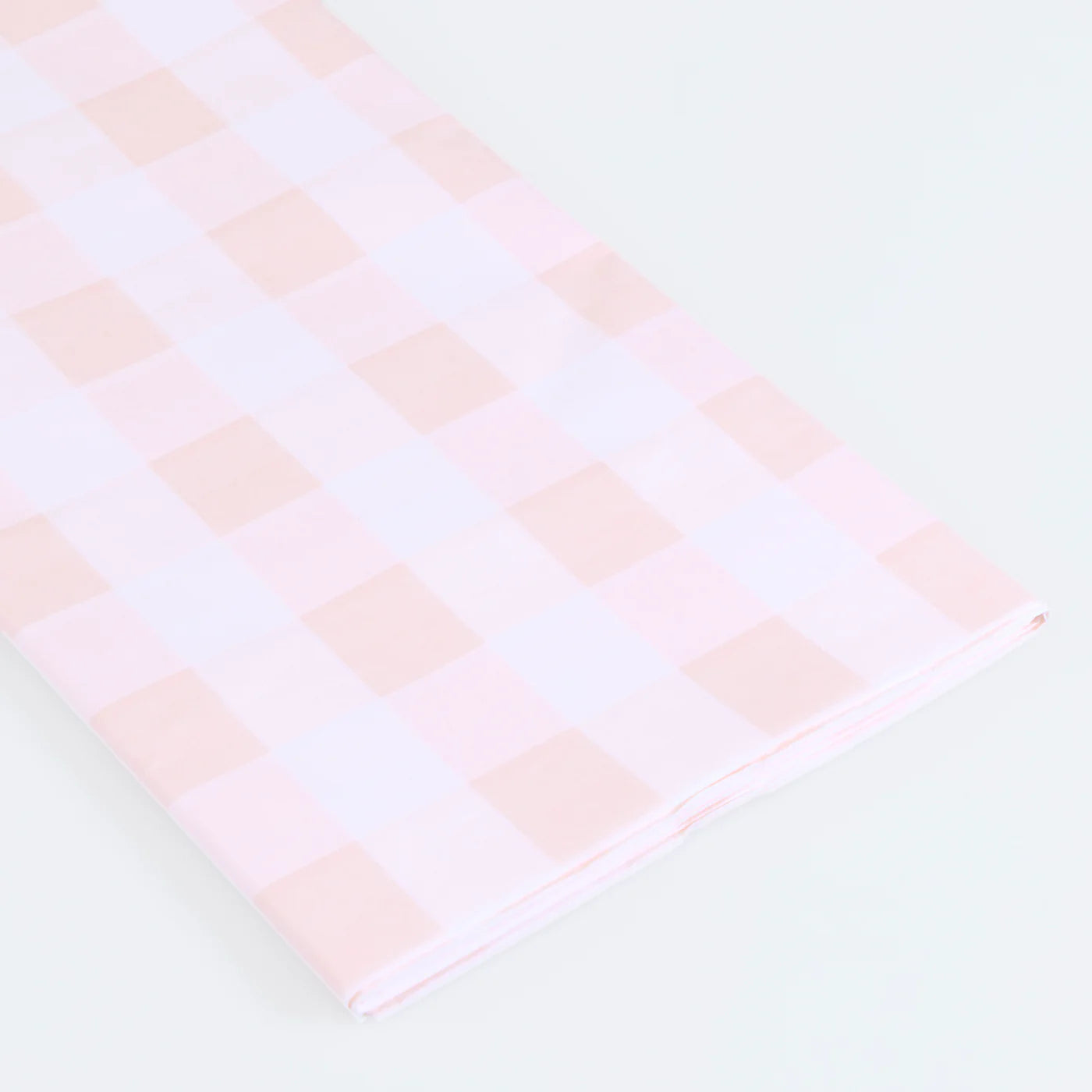 Pink Gingham Paper Tablecloth