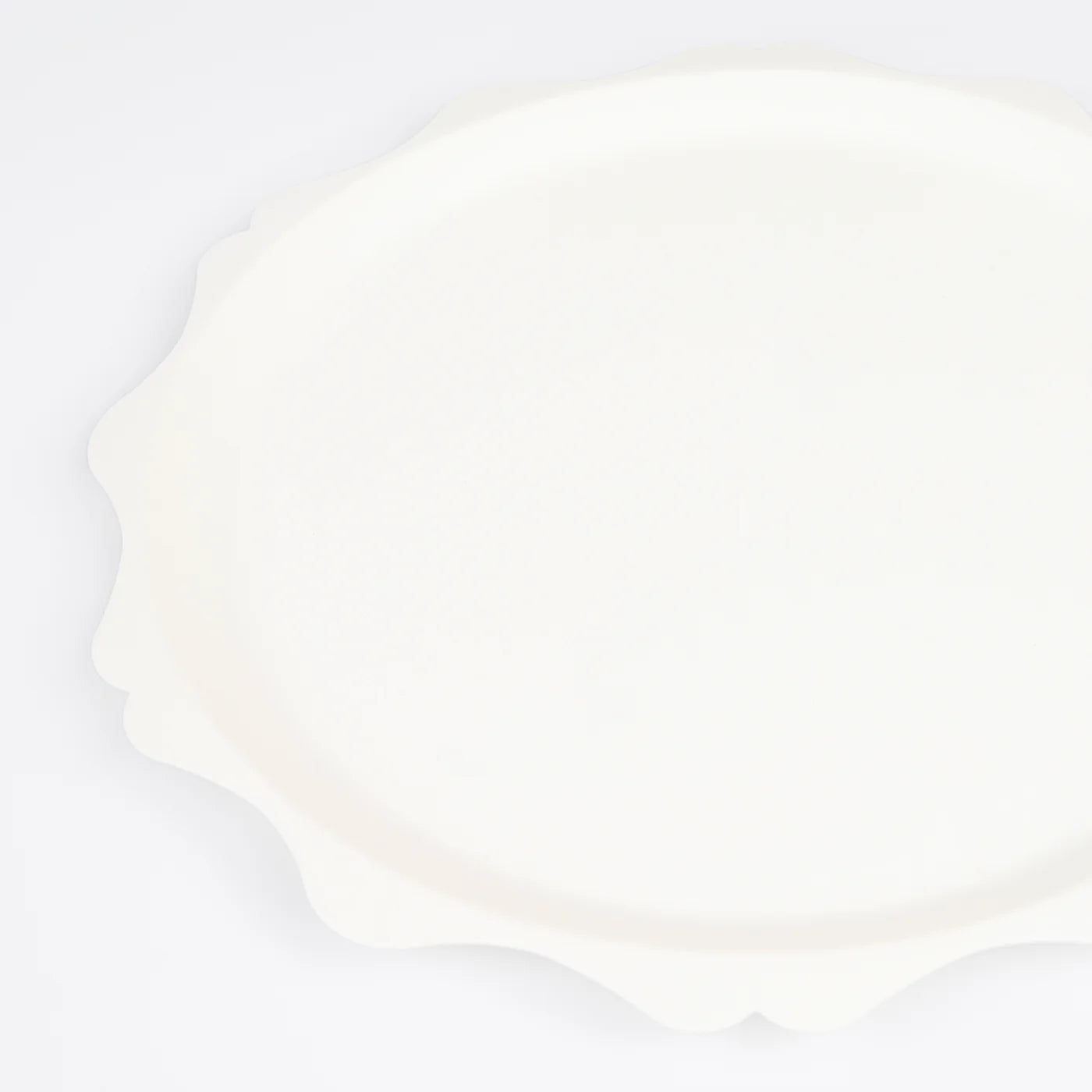 Cream Decorative Edge Compostable Side Plates