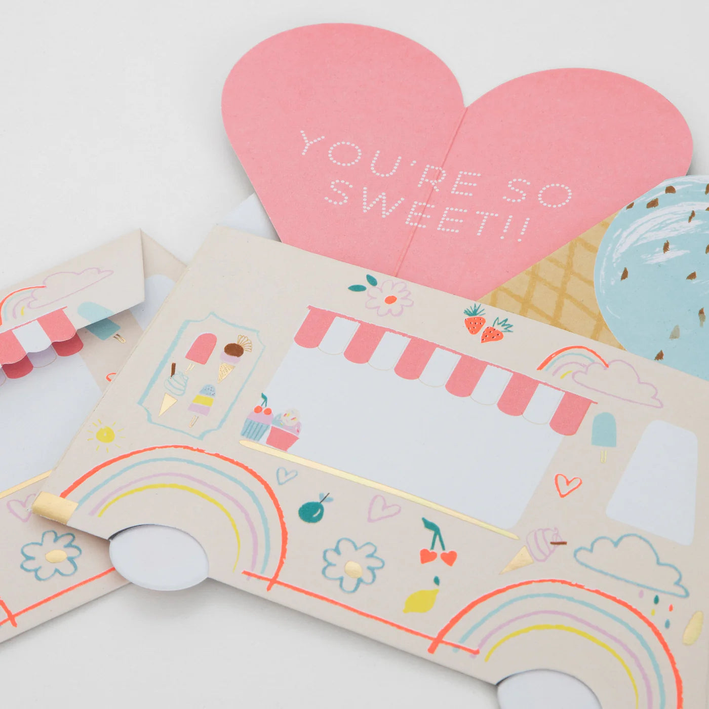 Ice Cream Valentine's Cards