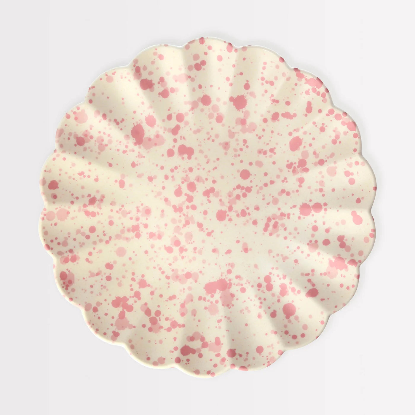Large Speckled Reusable Bamboo Plates