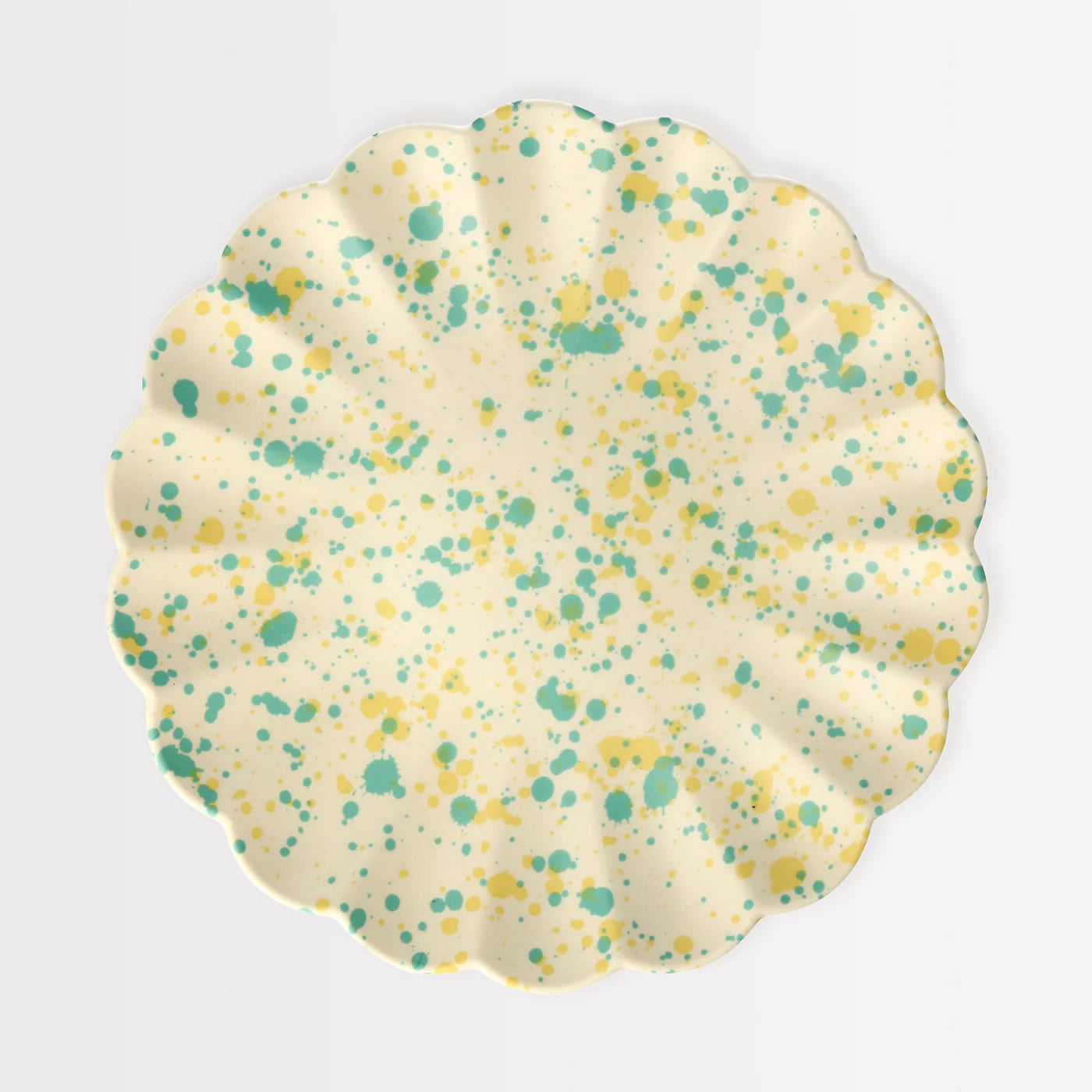Large Speckled Reusable Bamboo Plates