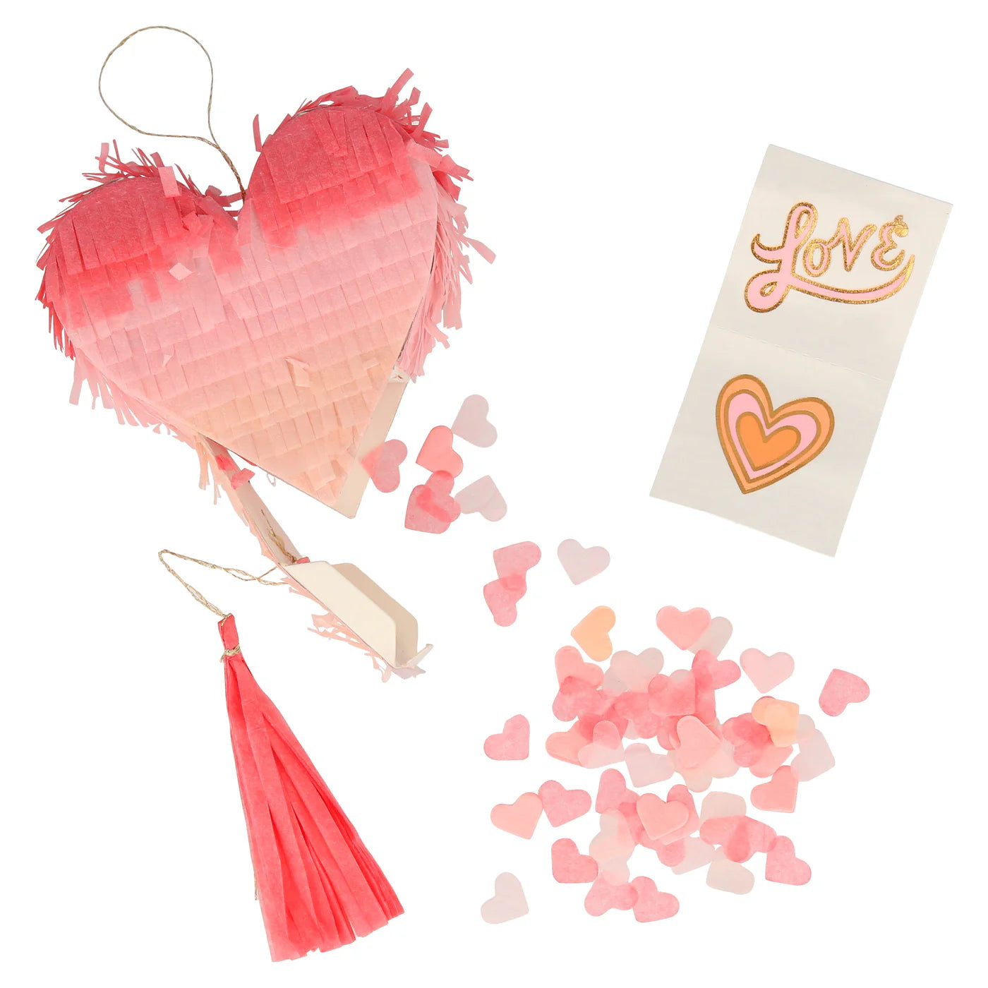 Ombré Heart Piñata Favors