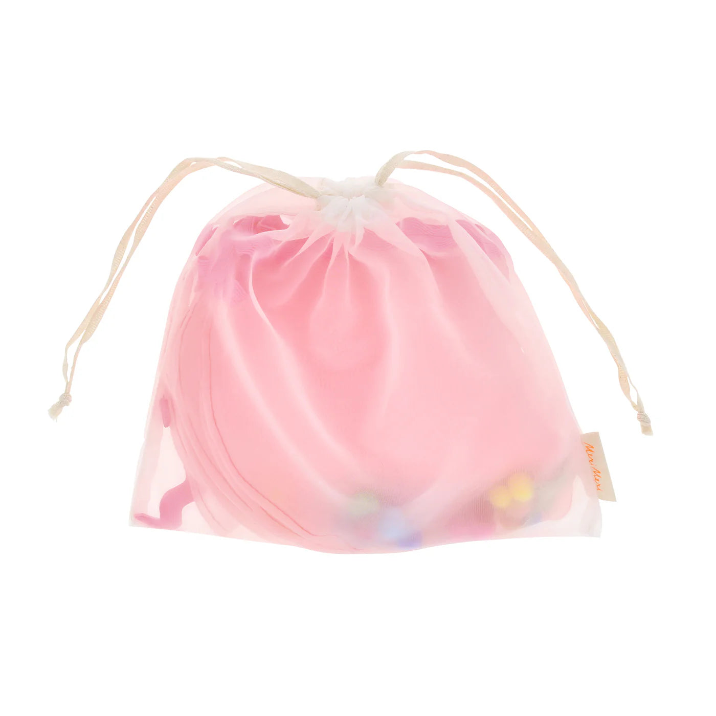 Pink Organza Pompom Garland