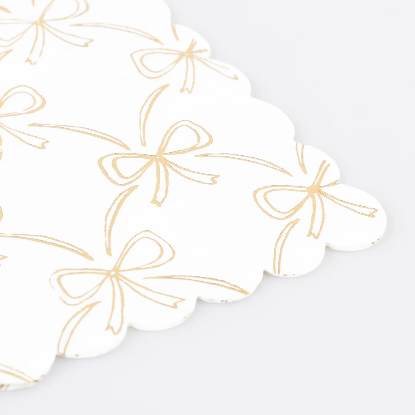 Gold Bow Small Napkins