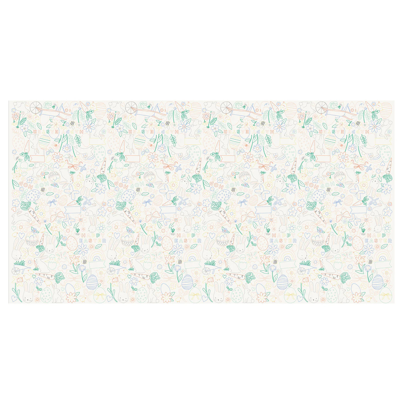 Easter Color Activity Tablecloth