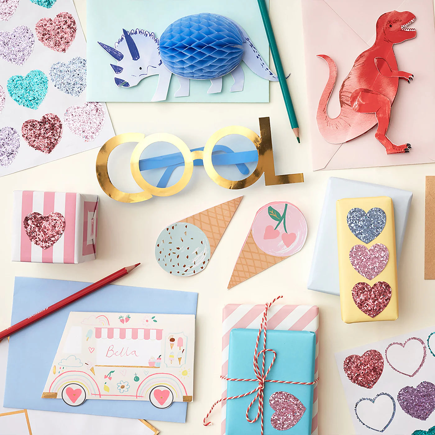 Ice Cream Valentine's Cards