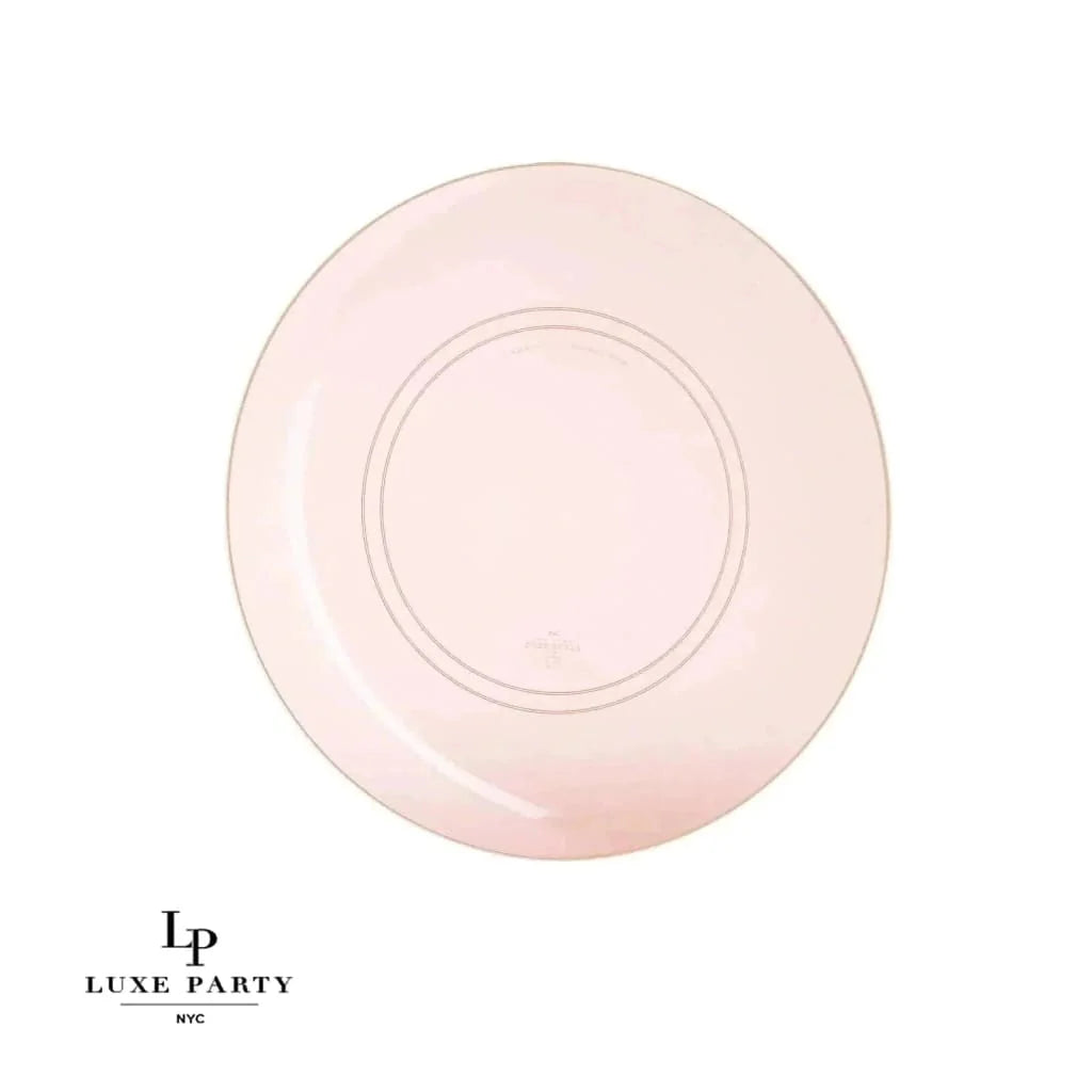 Transparent Appetizer Plates | Rose & Gold
