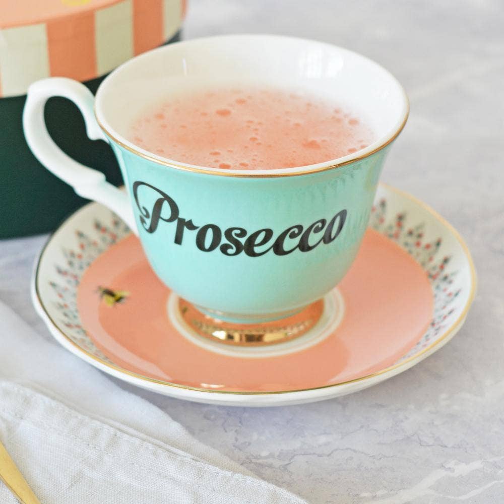 Prosecco Teacup And Saucer