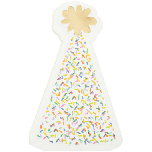 Sprinkle Birthday Party Hat Napkin