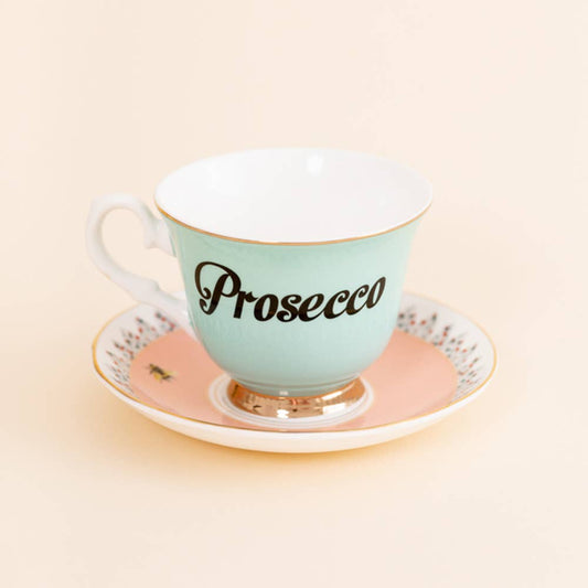 Prosecco Teacup And Saucer