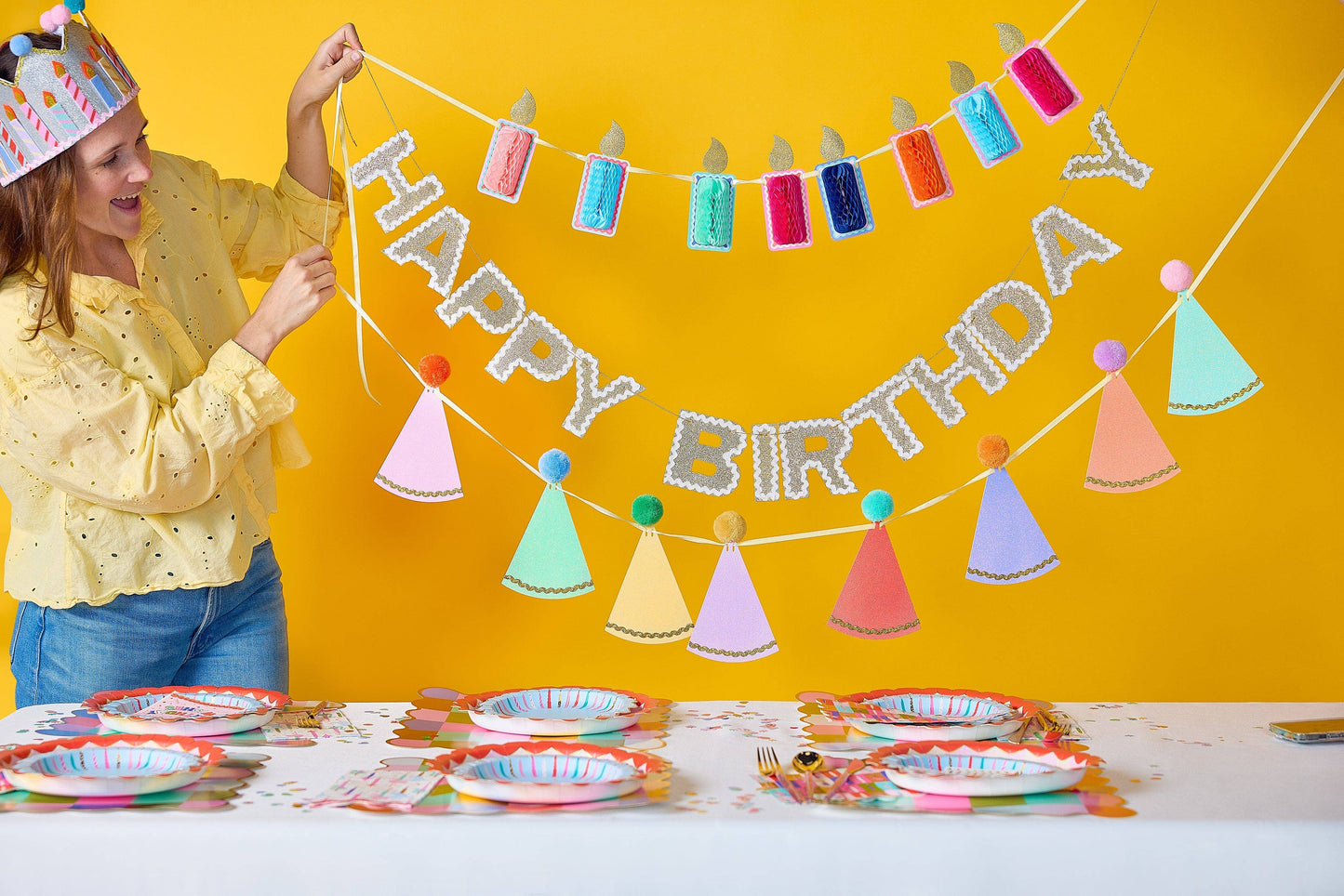 Happy Birthday Gold Banner