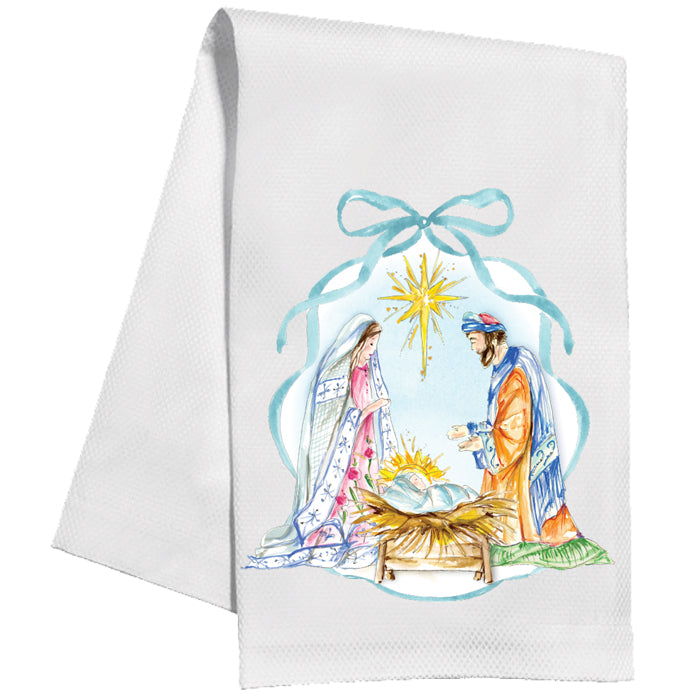 Kitchen Towel | Holy Family Blue Bow