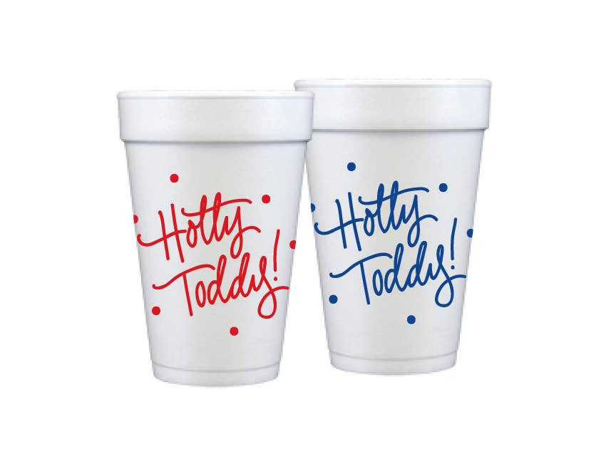 Hotty Toddy! Foam Cups | Red & Blue