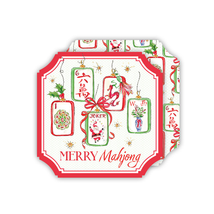 Die-Cut Coasters | Merry Mahjong Tiles