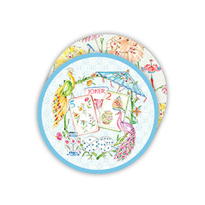 Round Coasters | Colorful Mahjong Tiles