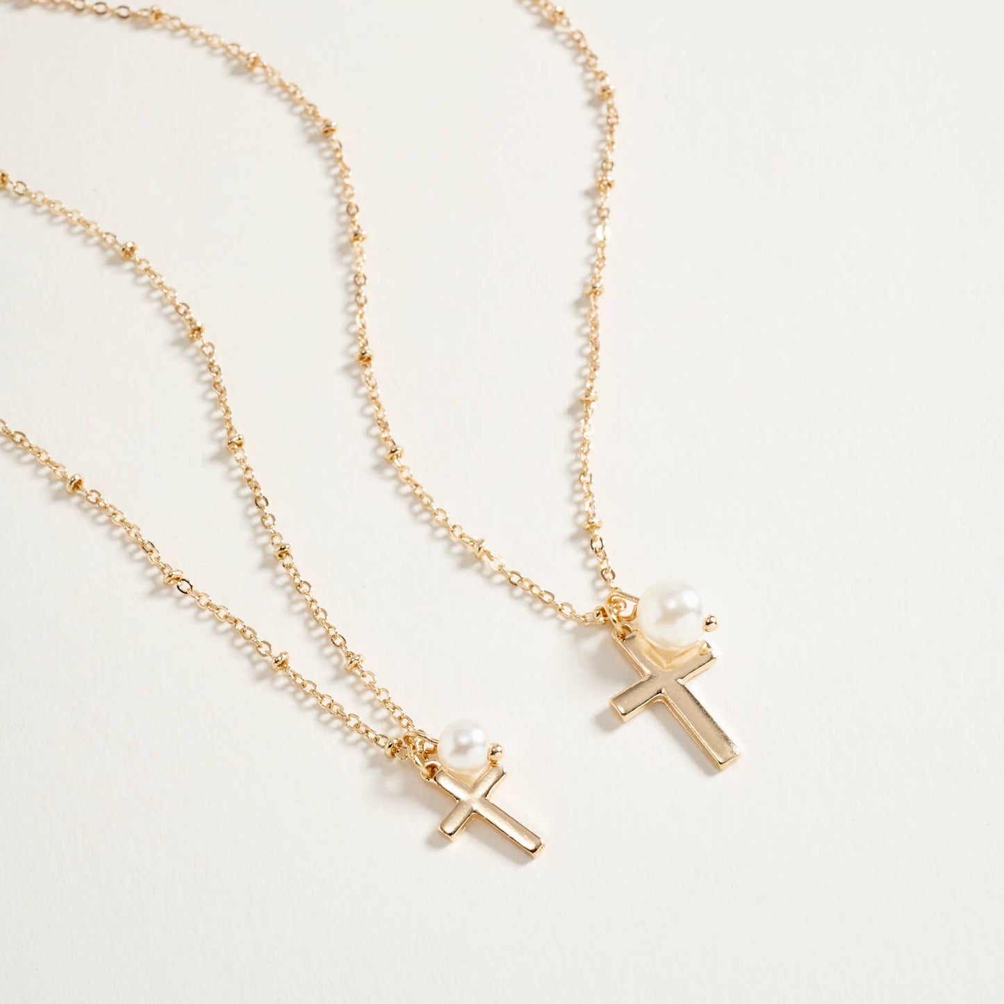 Mama+Mini Cross Necklace Set