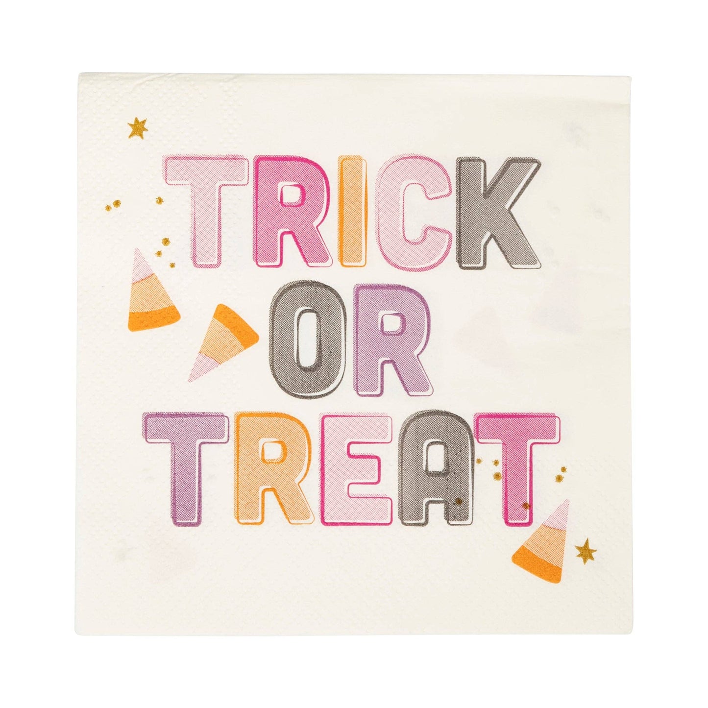 Foil Trick or Treat Cocktail Napkin