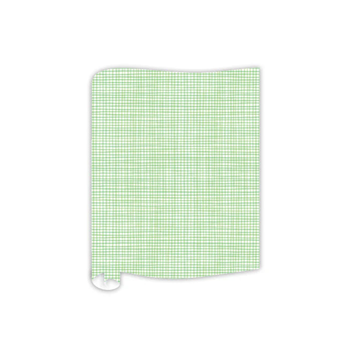 Table Runner | Light Green Pinstripe Gingham
