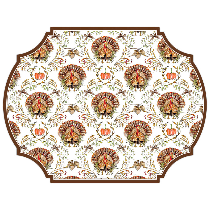 Die-Cut Placemat | Standing Turkey Fall Foliage