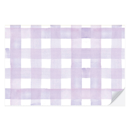 Lilac Purple Gingham Placemat Pad