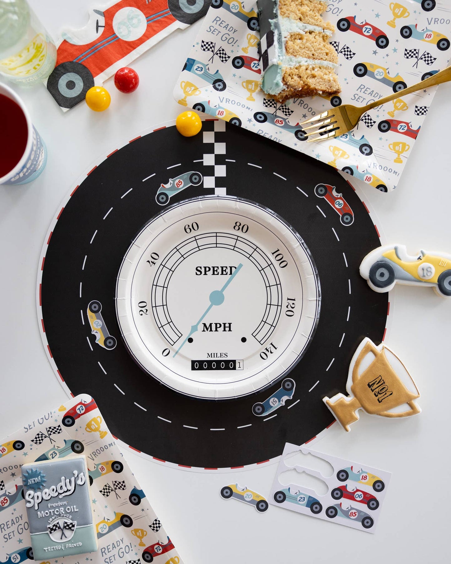 Miles per Hour | Race Pattern Plate