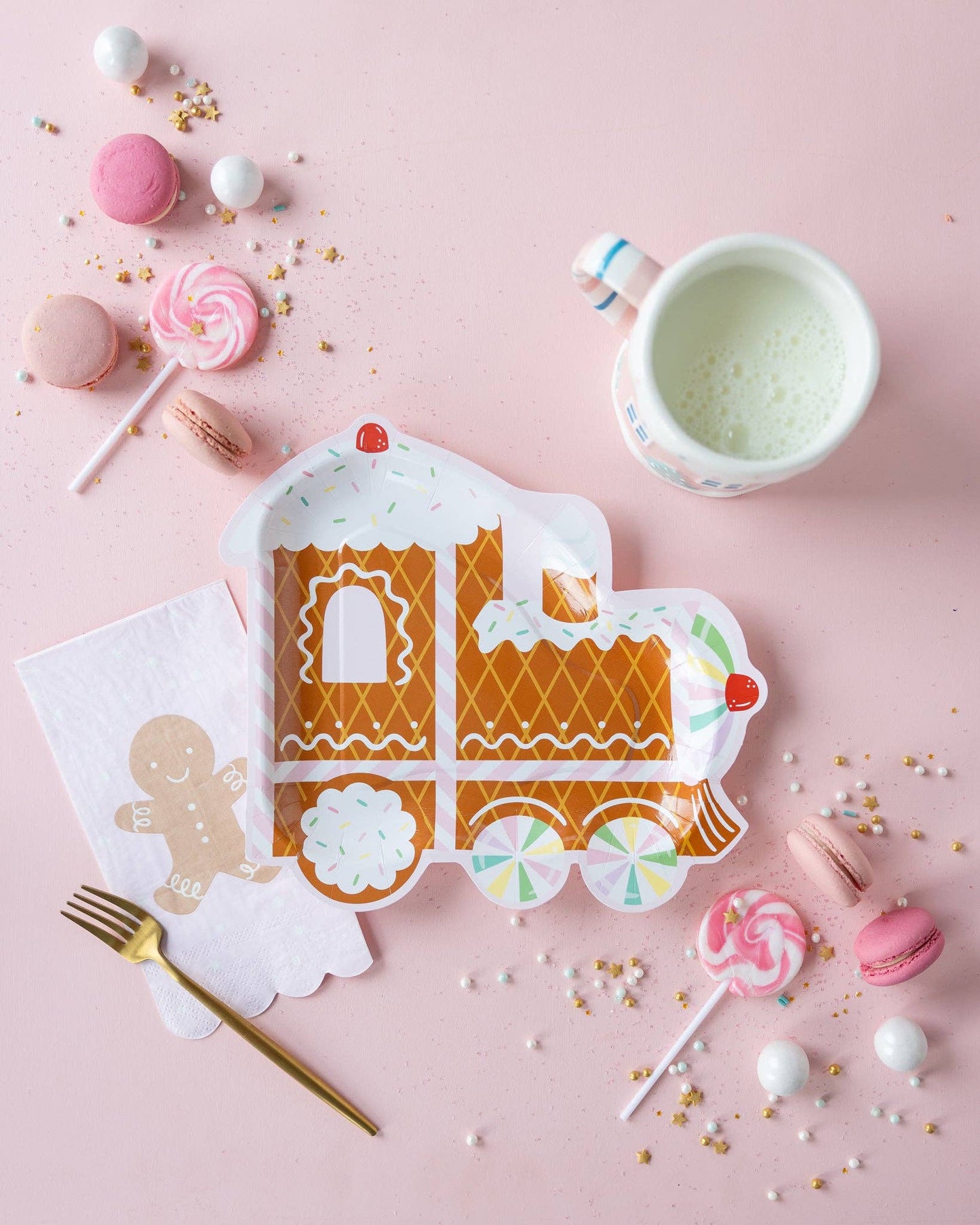 Gingerbread Train Plate