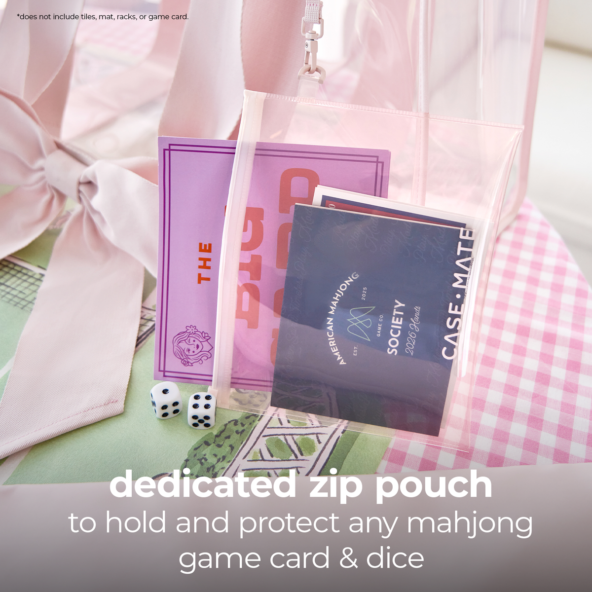 Mahjong Jelly Tote | Tortoiseshell Bow
