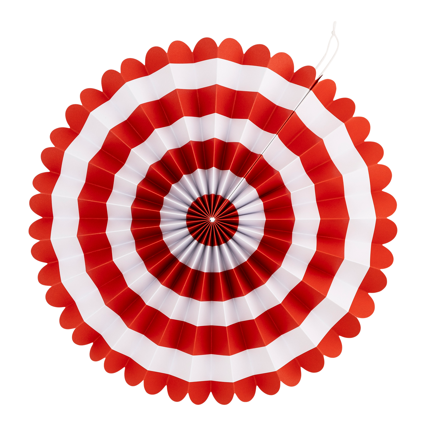 Red and White Party Fan Set