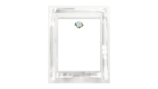 Notes in Acrylic Box | Blue Hydrangea