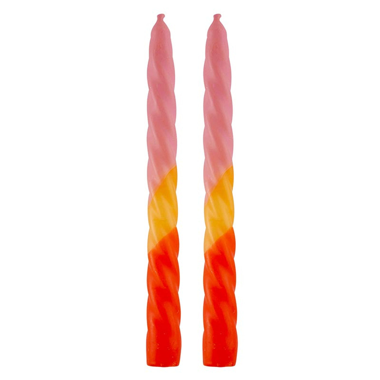 Tapered Candle | Pink/Yellow/Orange