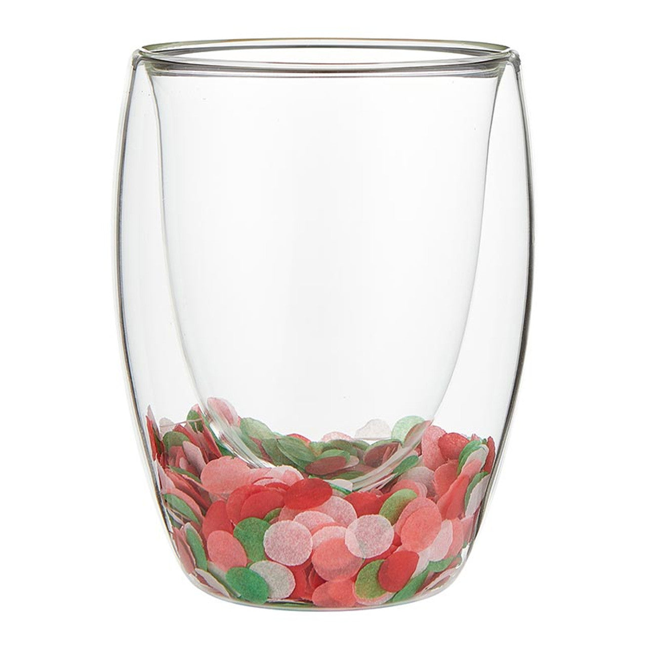 Double-Wall Stemless Wineglass | Pink/Red/Green