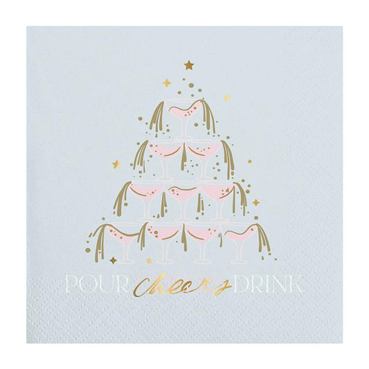 Foil Napkins | Pour Cheers Wine