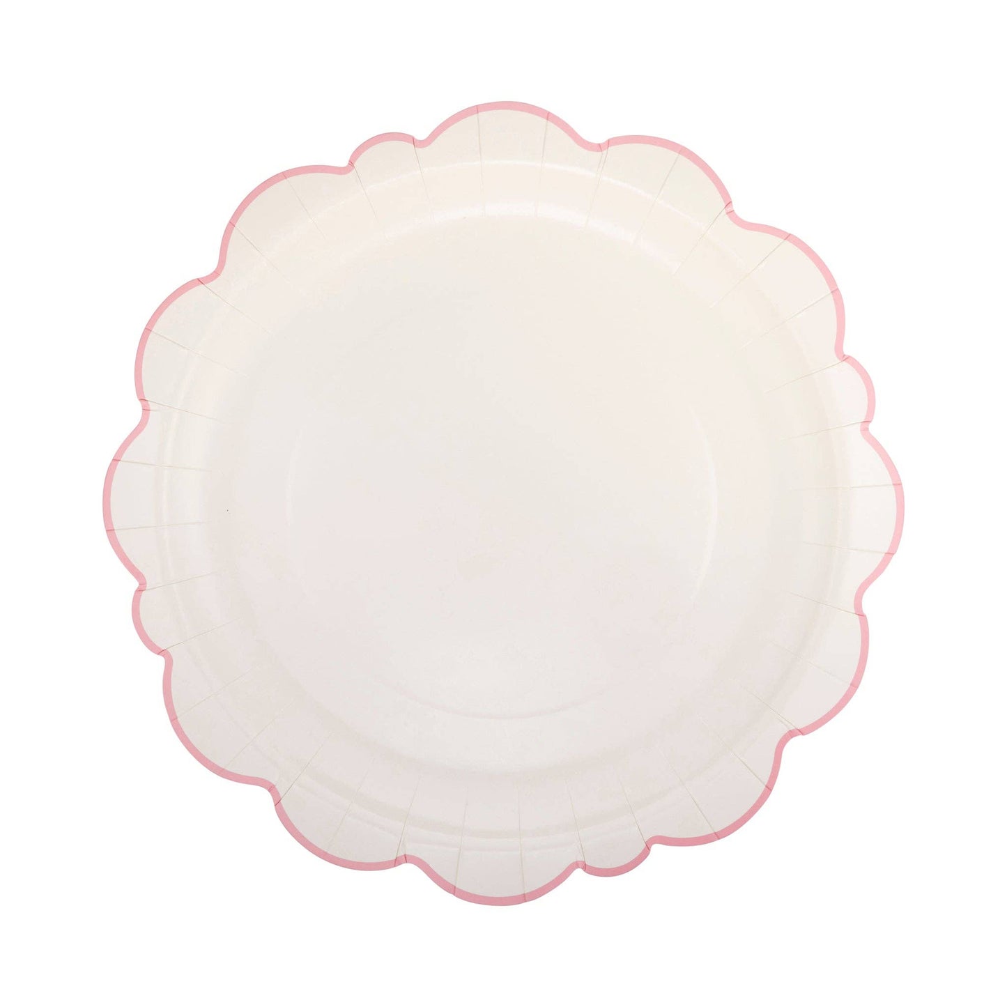 Pembroke Pink Edge Scallop Plate