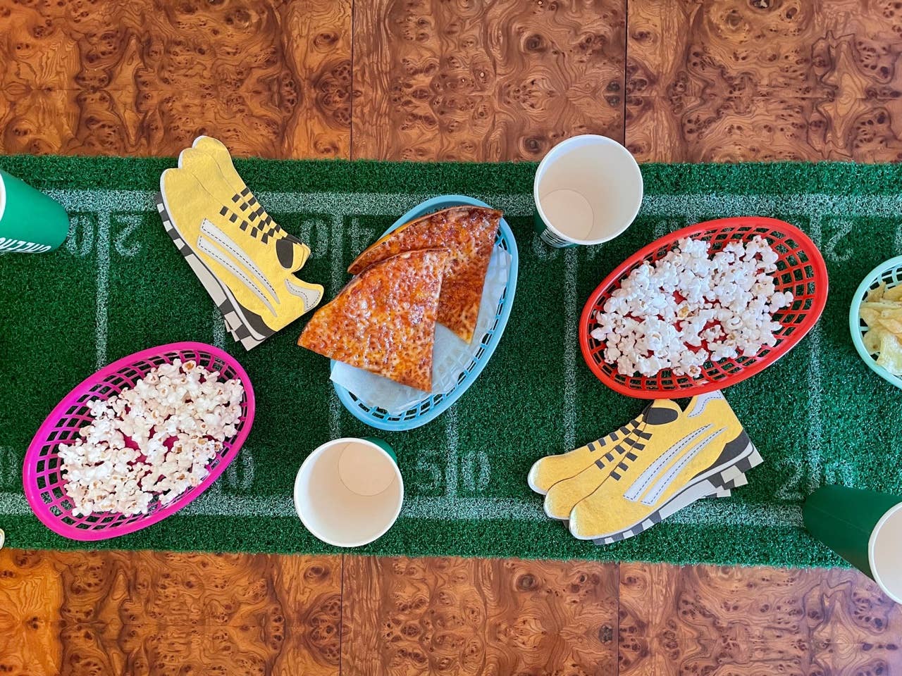 Grass Football Table Runner