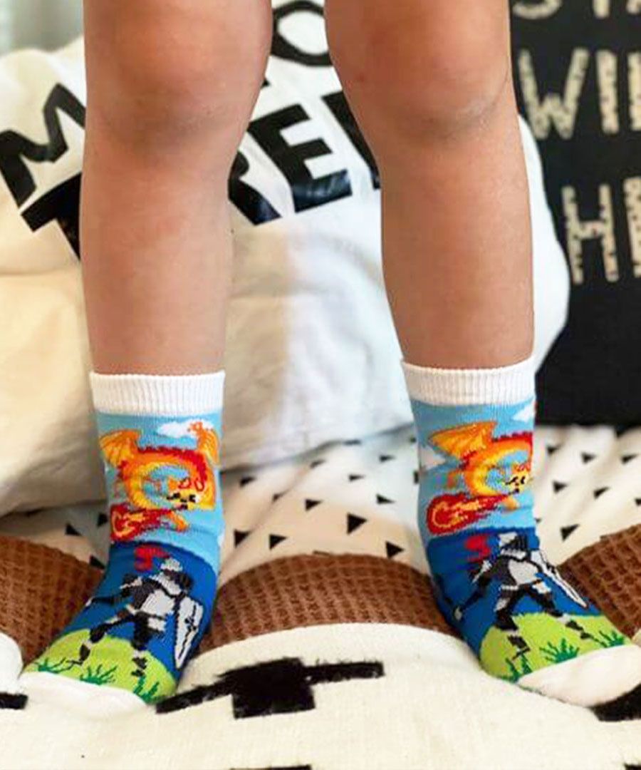 Boys Multi Pattern Crew Socks