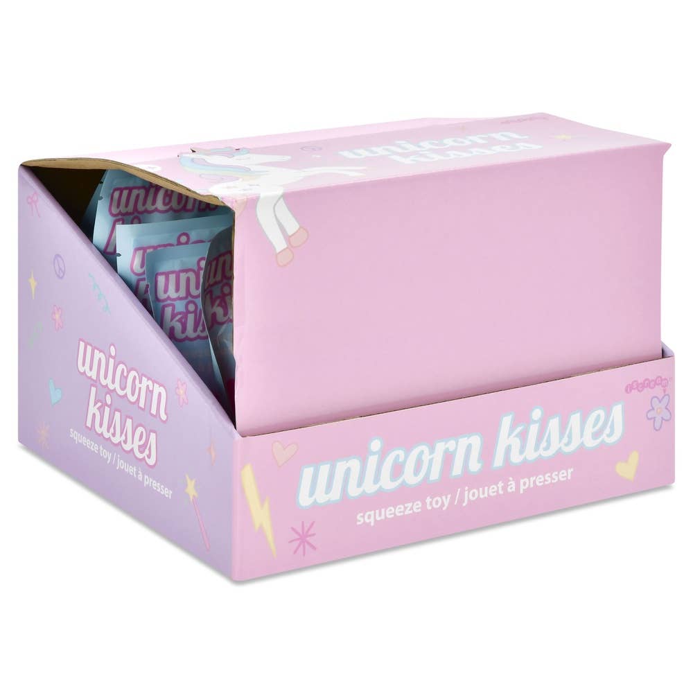 Unicorn Kisses Squeeze Toy PDQ - 12 pieces