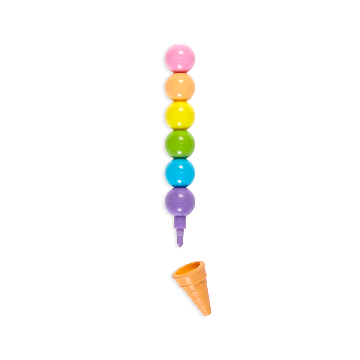 Rainbow Scoops Stacking Erasable Crayons + Scented