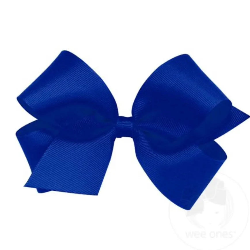 Medium Classic Grosgrain Hair Bow | Plain Wrap