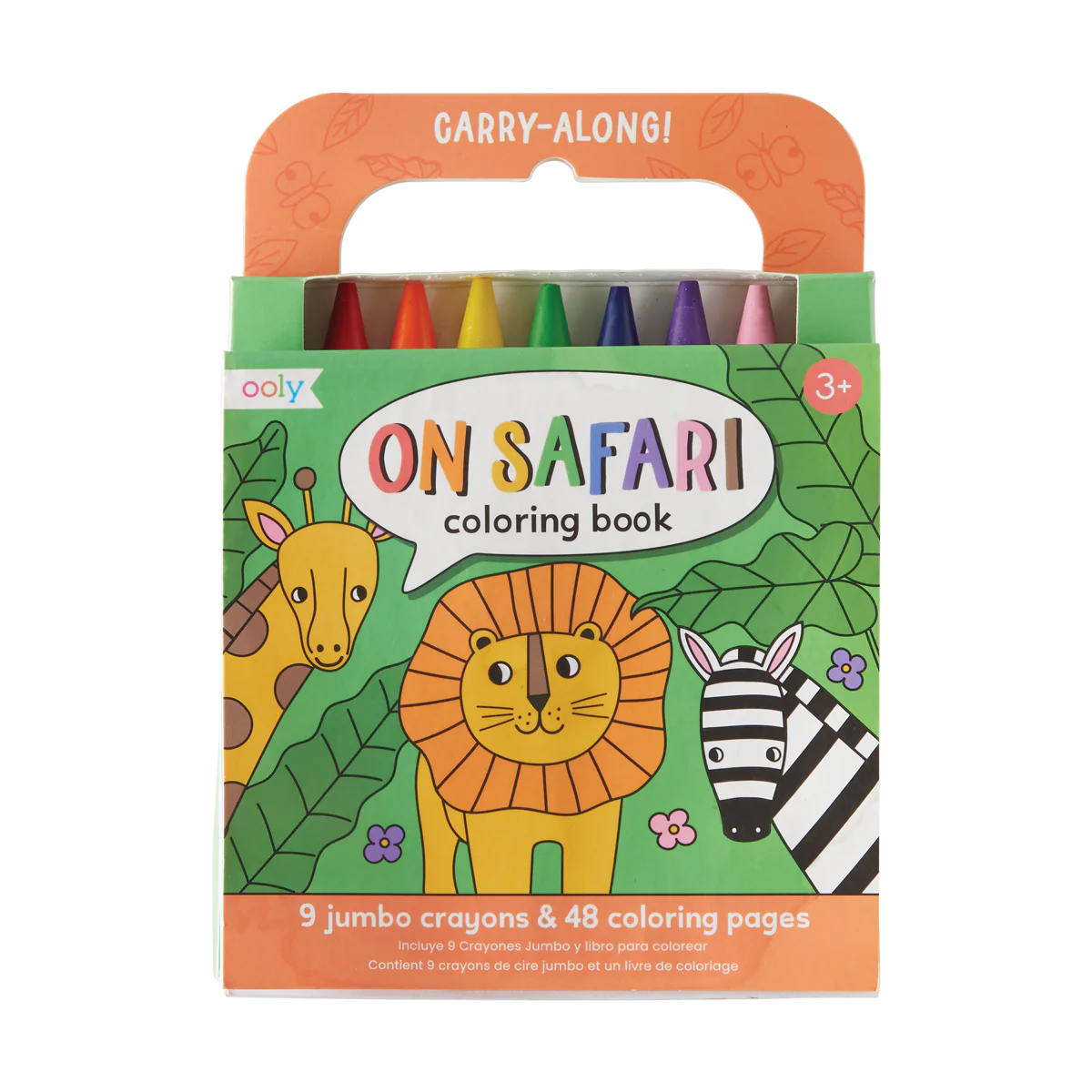 Carry Along! Coloring Book and Crayon Set | On Safari