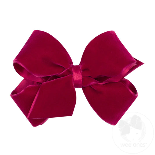 Small Classic Velvet Bow