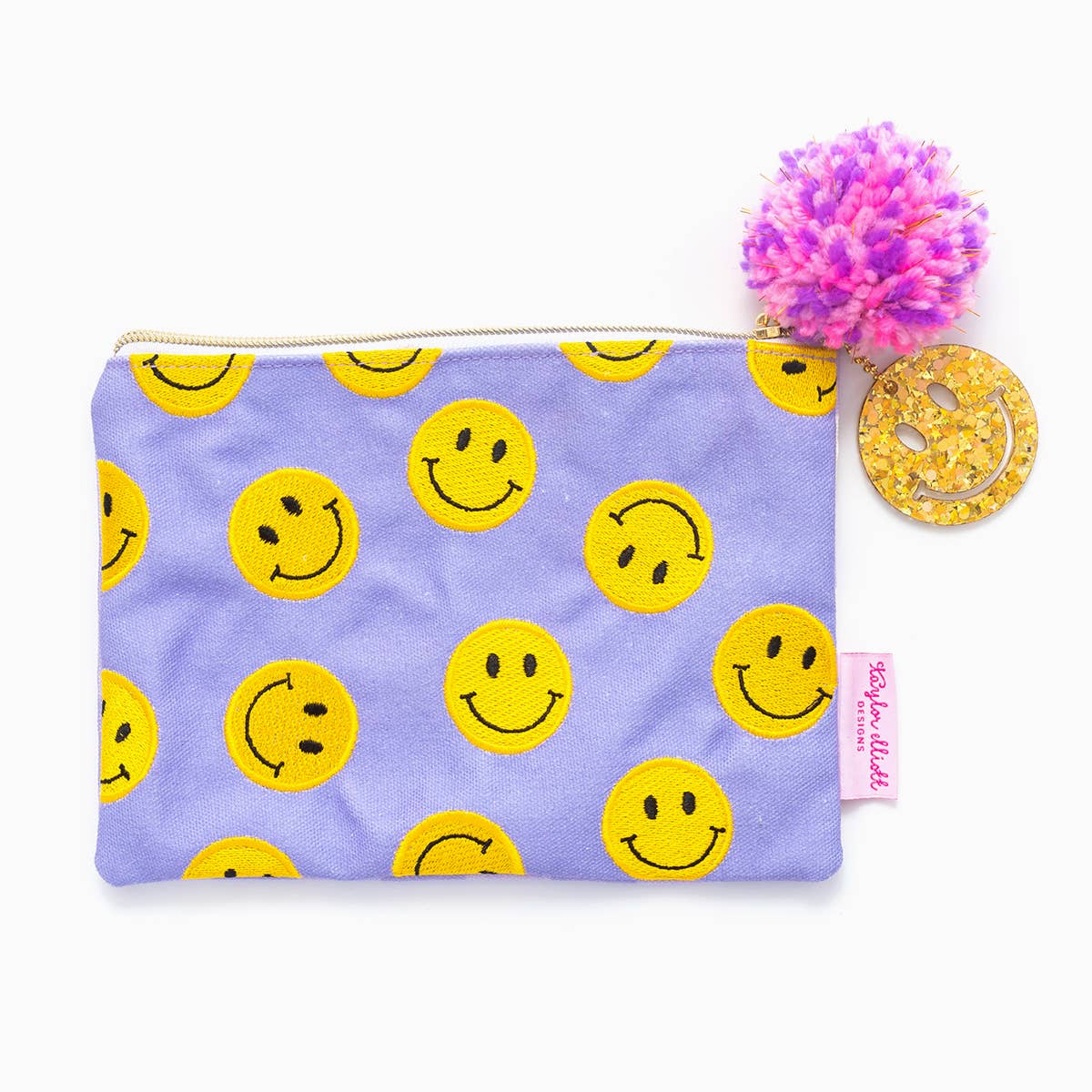 Smiley Zippered Pouch