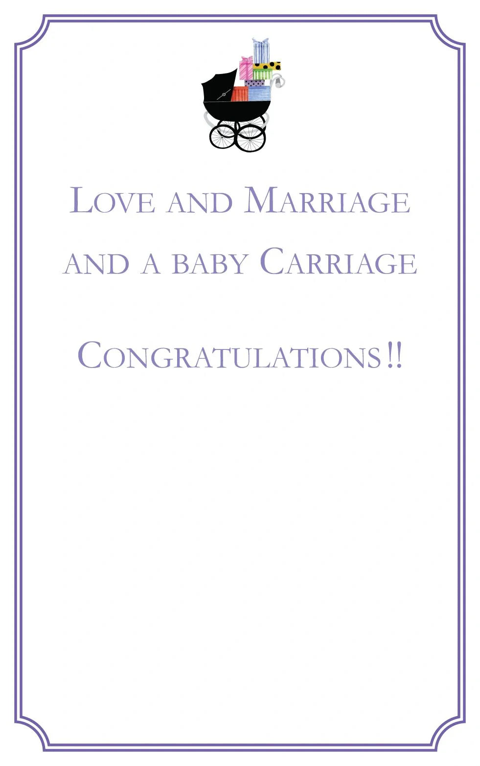 Greeting Card | Baby Buggy with Gifts