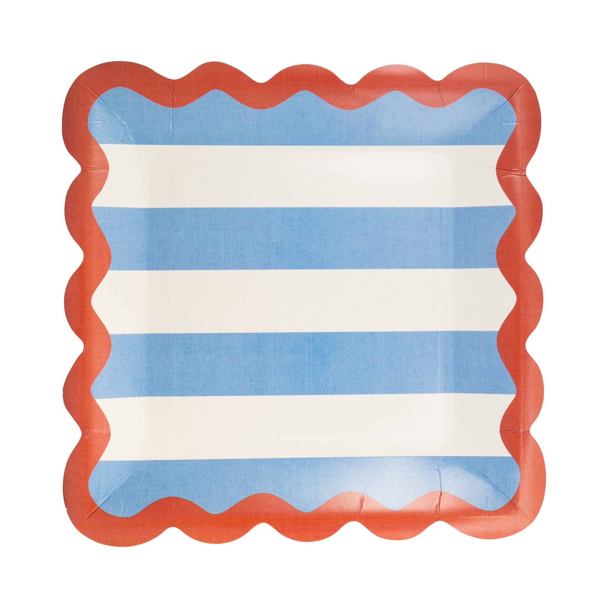 Hamptons Stripes Ric Rac Plate – The Confetti Co.
