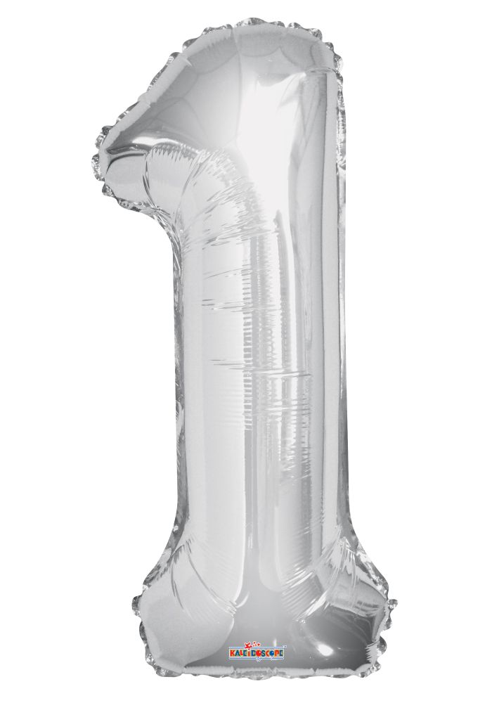 Convergram Silver Number Balloon | 34"