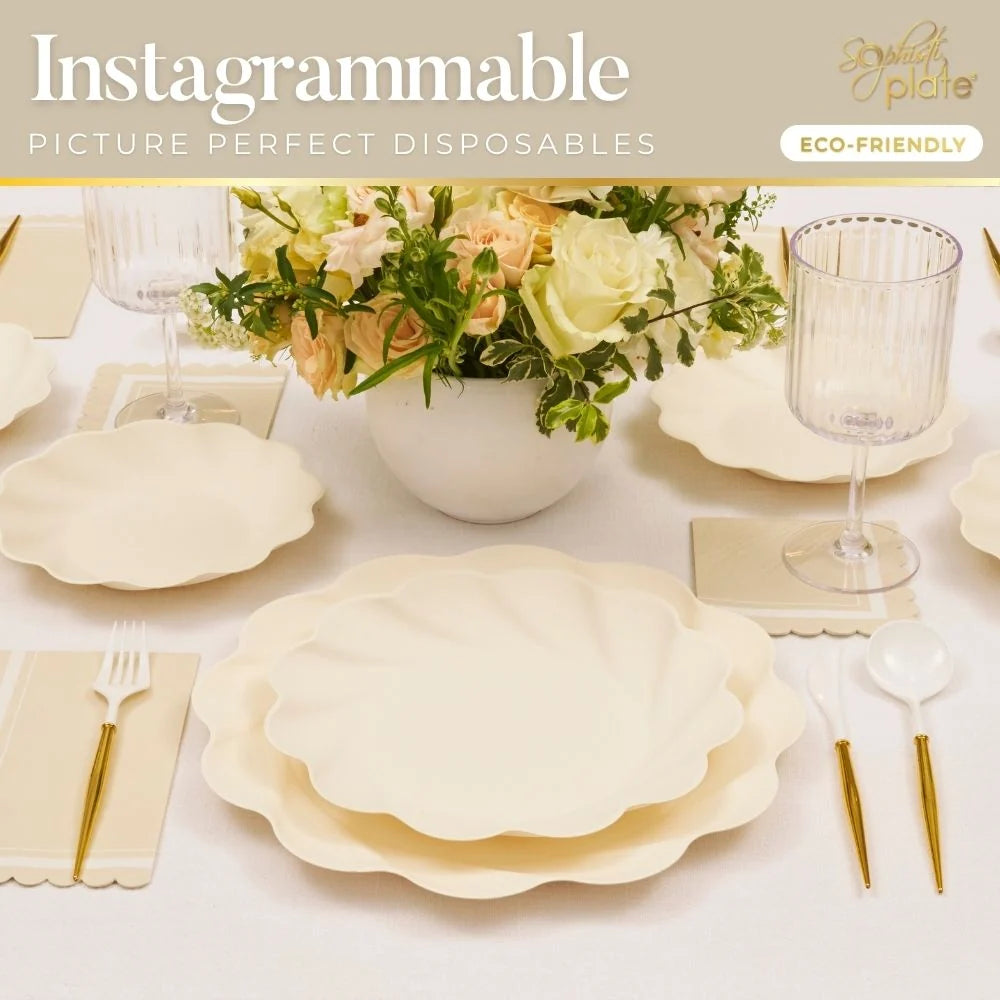 Simply Eco Dinner Plate | Cream